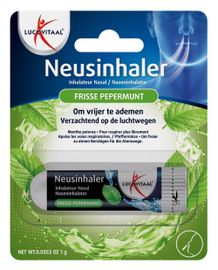 Lucovitaal Lucovitaal Neusinhaler Vrijer Ademen Frisse Pepermunt (1 gr)