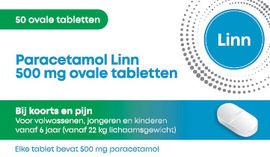 Linn Linn Paracetamol 500mg Ovaal (50 tabletten)