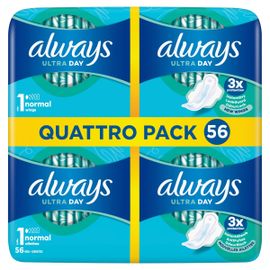 Always Always Ultra Day Normal Quattro Pack (56 stuks)