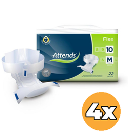 Attends 4x Attends Flex 10 Maat M 75-105 Cm (22 stuks)