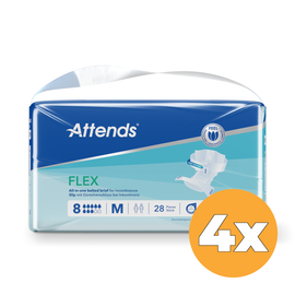Attends 4x Attends Flex 8 Maat M 75-105 Cm (28 stuks)