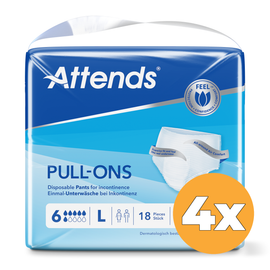 Attends 4x Attends Pull-Ons 6 Maat L (18 stuks)