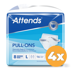 Attends 4x Attends Pull-Ons 8 Maat L (16 stuks)