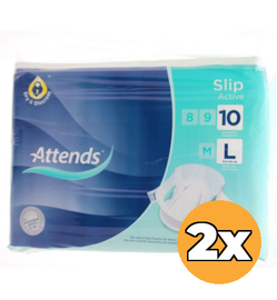 Attends 2x Attends Slip active 10 maat L (28 stuks)