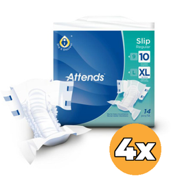 Attends 4x Attends Slip regular 10 maat XL (14 stuks)