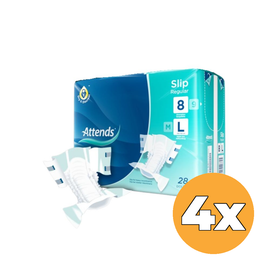 Attends 4x Attends Slip Regular 8 L (28 stuks)