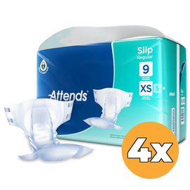 Attends 4x Attends Slip Regular 9 Maat Xs (32 stuks)