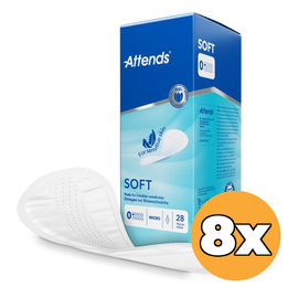 Attends 8x Attends Inlegger Soft Micro 0 (28 stuks)