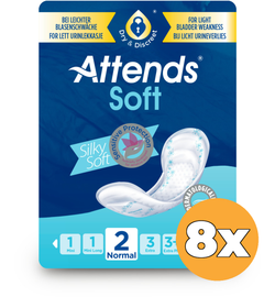 Attends 8x Attends Inlegger Soft Normal 2 (12 stuks)