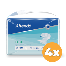 Attends 4x Attends Flex 8 Maat L 85-125 Cm (28 stuks)