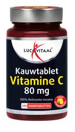 Lucovitaal Lucovitaal Vitamine C 80mcg Kauwtablet Citroen (200 tabletten)