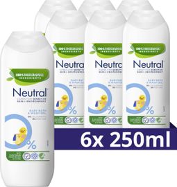 Neutral 6x Neutral Baby bath & wash gel (250 ml)