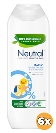 Neutral 6x Neutral Baby Wasgel/Shampoo 2 in 1 (250 ml)