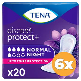 Tena 6x Tena Discreet Normal Night (20 stuks)