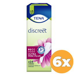 Tena 6x Tena Lady ultra mini+ (24 stuks)