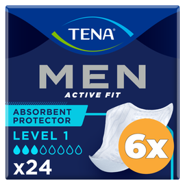 Tena 6x Tena Men Active Fit Level 1 (24 stuks)