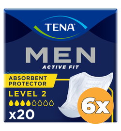 Tena 6x Tena Men Active Fit Level 2 (20 stuks)
