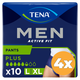 Tena 4x Tena Men Active Fit Plus Large/XL (10 stuks)