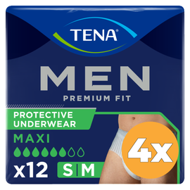 Tena 4x Tena Men Men Premium Fit Maat M (12 stuks)
