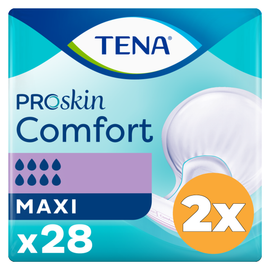Tena 2x Tena Proskin Comfort Maxi (34 stuks)