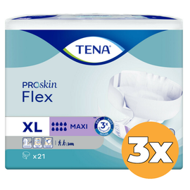 Tena 3x Tena ProSkin Flex Maxi Extra Large (21 stuks)