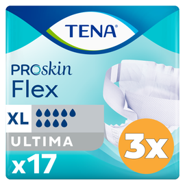 Tena 3x Tena Flex Ultima Proskin Large (17 stuks)