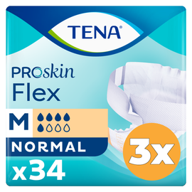 Tena 3x Tena Flex normal maat M (34 stuks)