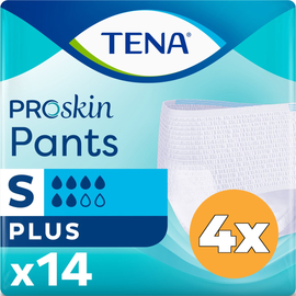 Tena 4x Tena ProSkin Pants Plus Small (14 stuks)