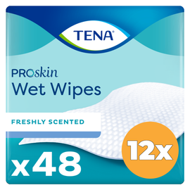 Tena 12x Tena Wetwipe (48 stuks)
