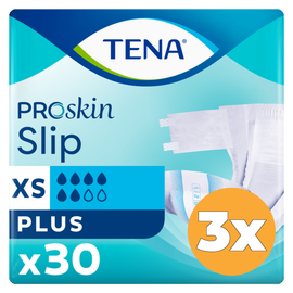 Tena 3x Tena Slip Plus Extra Small (30 stuks)