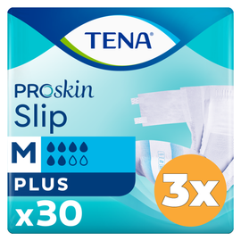Tena 3x Tena Slip Plus ProSkin Medium (30 stuks)