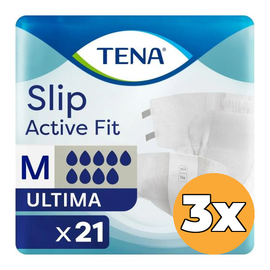 Tena 3x Tena Slip Active Fit Ultima Medium (21 stuks)