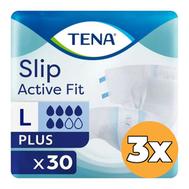 Tena 3x Tena Slip Active Fit Plus Large (30 stuks)