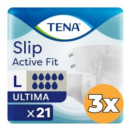 Tena 3x Tena Slip Active Fit Ultima Large (21 stuks)