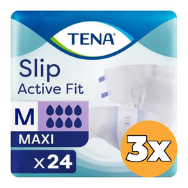 Tena 3x Tena Slip Active Fit Maxi Medium (24 stuks)