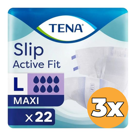 Tena 3x Tena Slip Active Fit Maxi Large (22 stuks)