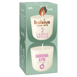Bolsius Bolsius Navulling Clean Light pack 2 Gardenia & Fig (2 stuks)
