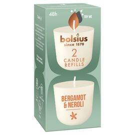 Bolsius Bolsius Navulling Clean Light pack 2 Bergamot & Neroli (2 stuks)