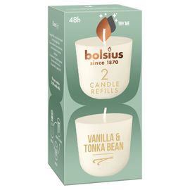Bolsius Bolsius Navulling Clean Light pack 2 Vanille & Tonkaboon (2 stuks)