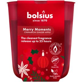Bolsius Bolsius Geurglas 80/73 True Glow Merry Moments (1 stuk)