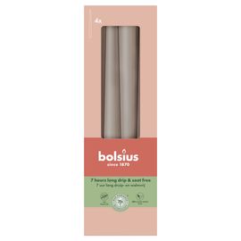 Bolsius Bolsius Gotische kaarsen 245/24 doos 4 Light Taupe (4 stuks)