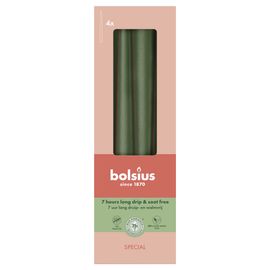 Bolsius Bolsius Gotische kaarsen 245/24 doos 4 metallic Green (4 stuks)