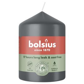 Bolsius Bolsius Stompkaars 80/58 Stormy Grey (1 stuk)