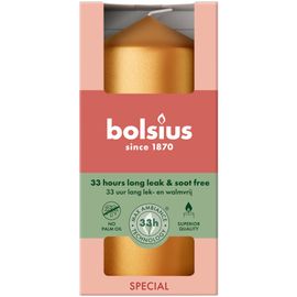 Bolsius Bolsius Stompkaars 120/58 metallic Golden Orange (1 stuk)