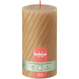 Bolsius Bolsius Rustiek twist stompkaars 130/68 Oat Beige (1 stuk)