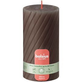 Bolsius Bolsius Rustiek twist stompkaars 130/68 Rustic Taupe (1 stuk)