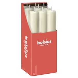 Bolsius Bolsius Rustiek tafelkaars XL Soft Pearl (9 stuks)