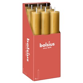 Bolsius Bolsius Rustiek tafelkaars XL Oat Beige (9 stuks)
