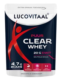 Lucovitaal Lucovitaal Clear Whey poeder Puur Vega (175 gr)
