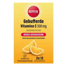Roter Roter Gebufferde Vitamine C 500mg (24 kauwtabletten)